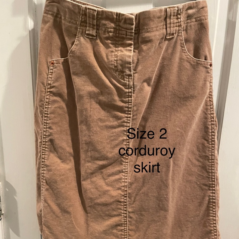 Anthropologie women’s size 2 corduroy Louie skirt